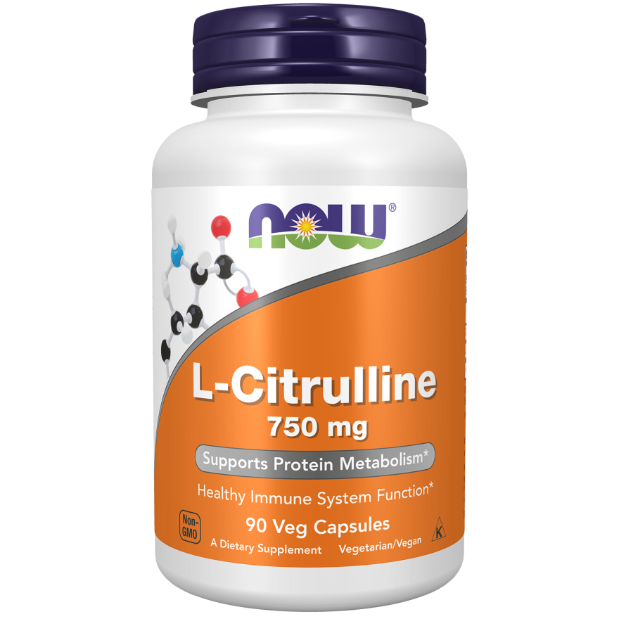 Now Foods L-Citrulline 750 mg 90 Vcaps - 0083