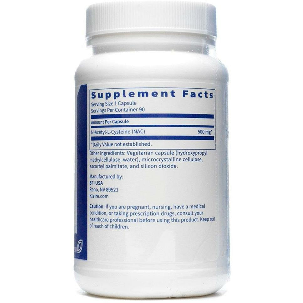 Klaire Las N-Acetyl-L-Cysteine 90 Capsules