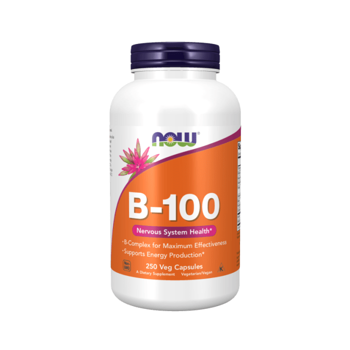 Now Foods Vitamin B-100 250 Vcaps - 0438