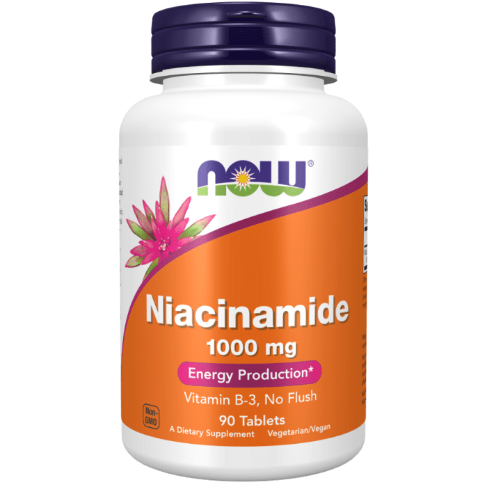Now Foods Niacinamide 1000 mg 90 Tablets - 0451