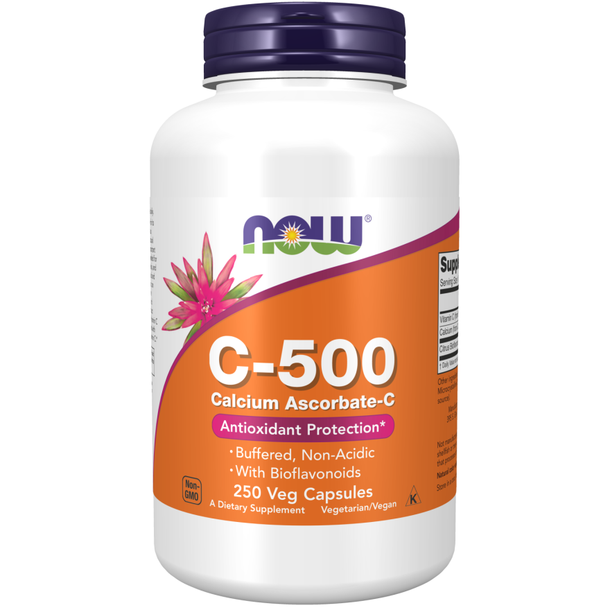 Now Foods Vitamin C-500 Calcium Ascorbate-C 100 Vcaps - 0676