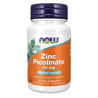 Now Foods Zinc Picolinate 50mg 60 Vcaps - 1550 - 2 Pack