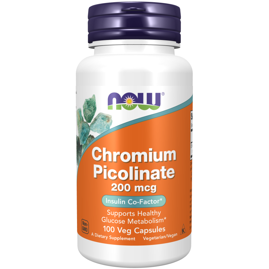 Now Foods Chromium Picolinate 200 mcg 100 Vcaps - 1420