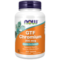 Now Foods GTF Chromium 200 mcg Yeast Free 250 Tablets - 1432