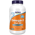 Now Foods Omega-3 Molecularly Distilled 200 Fish Softgels - 1648