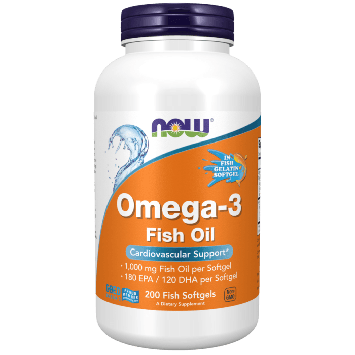 Now Foods Omega-3 Molecularly Distilled 200 Fish Softgels - 1648