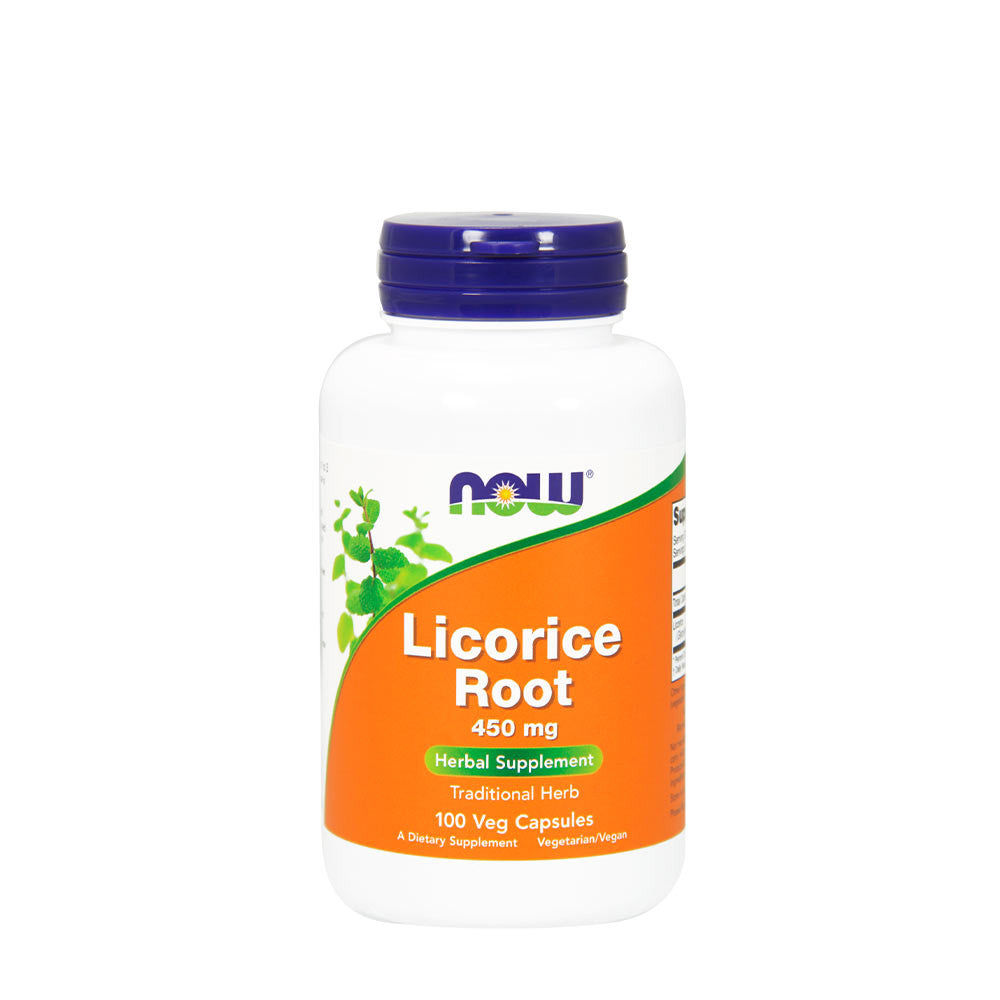 Now Foods Licorice Root 450 mg 100 Vcaps - 4718 - 2 Pack