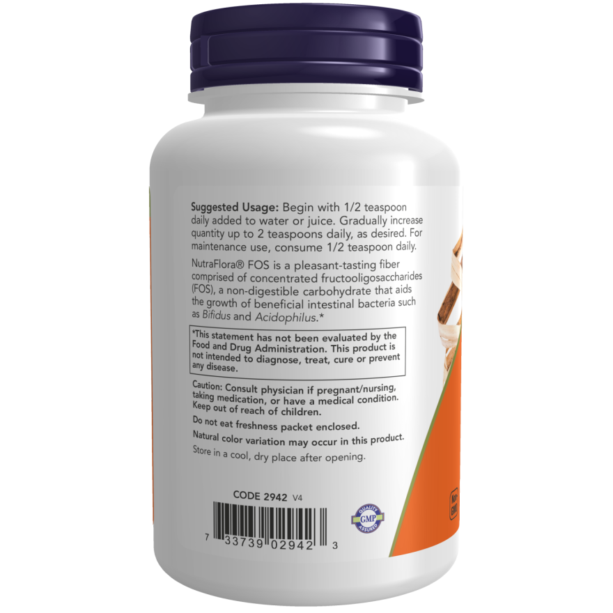 Now Foods NutraFlora FOS 4oz - 2942