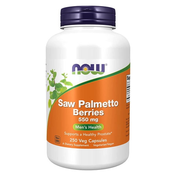 Now Foods Saw Palmetto Berries 550 mg 250 Vcaps - 4748 - 2 Pack