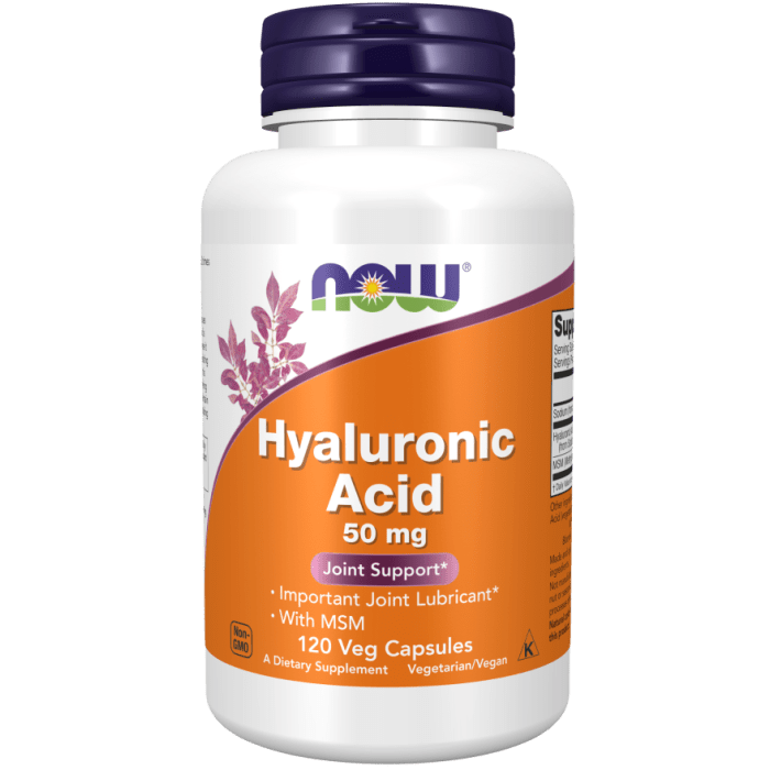 Now Foods Hyaluronic Acid with MSM 120 Vcaps - 3157