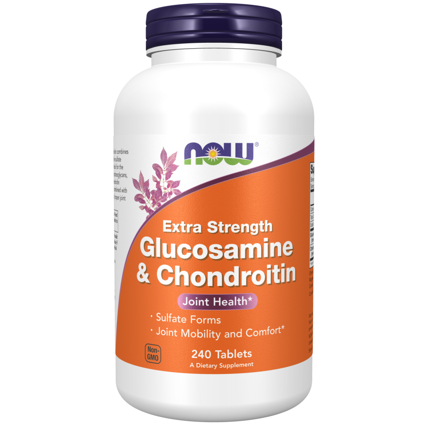 Now Foods Glucosamine & Chondroitin Extra Strength 60 Tablets - 3242 - 2 Pack