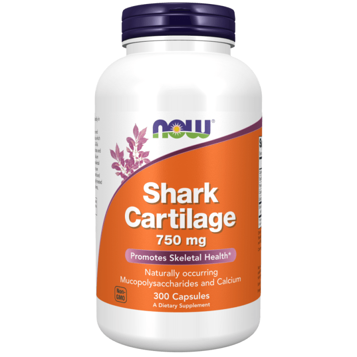 Now Foods Shark Cartilage 750 mg 300 Capsules - 3272