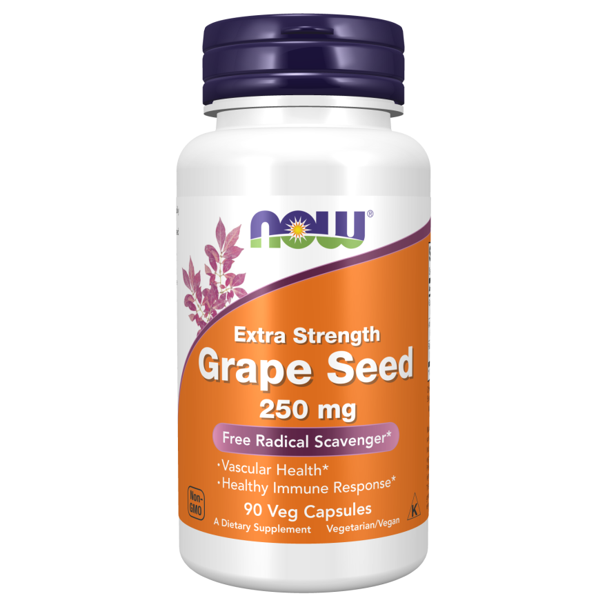 Now Foods Grape Seed Extra Strength 250 mg 90 Vcaps - 3274