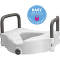 Nova 5" Raised Toilet Seat With Detachable Arms - White