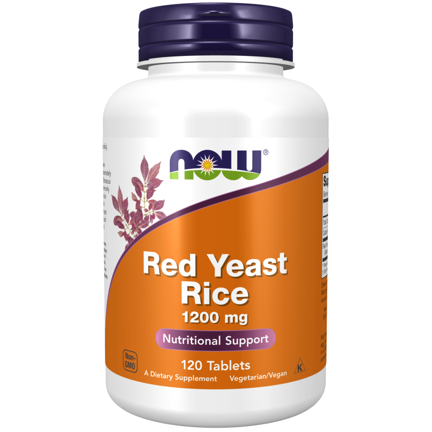 Now Foods Red Yeast Rice 1200 mg 120 Tablets - 3503