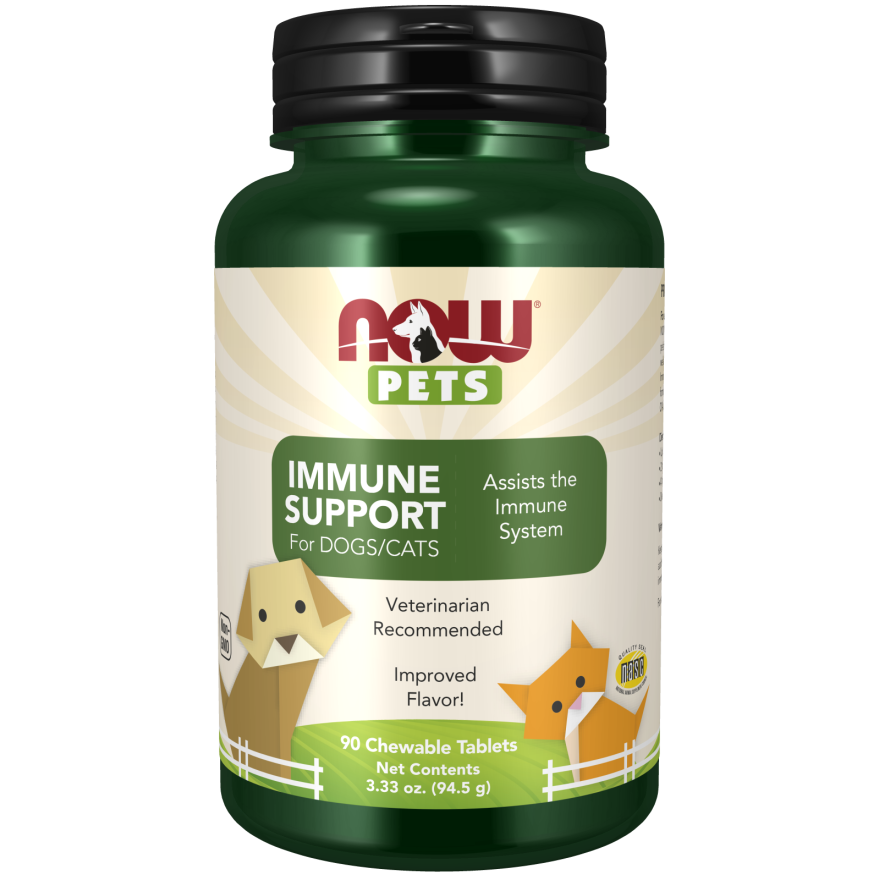 Now Pets Immune Support For Dogs & Cats 90 Chewables - 4351