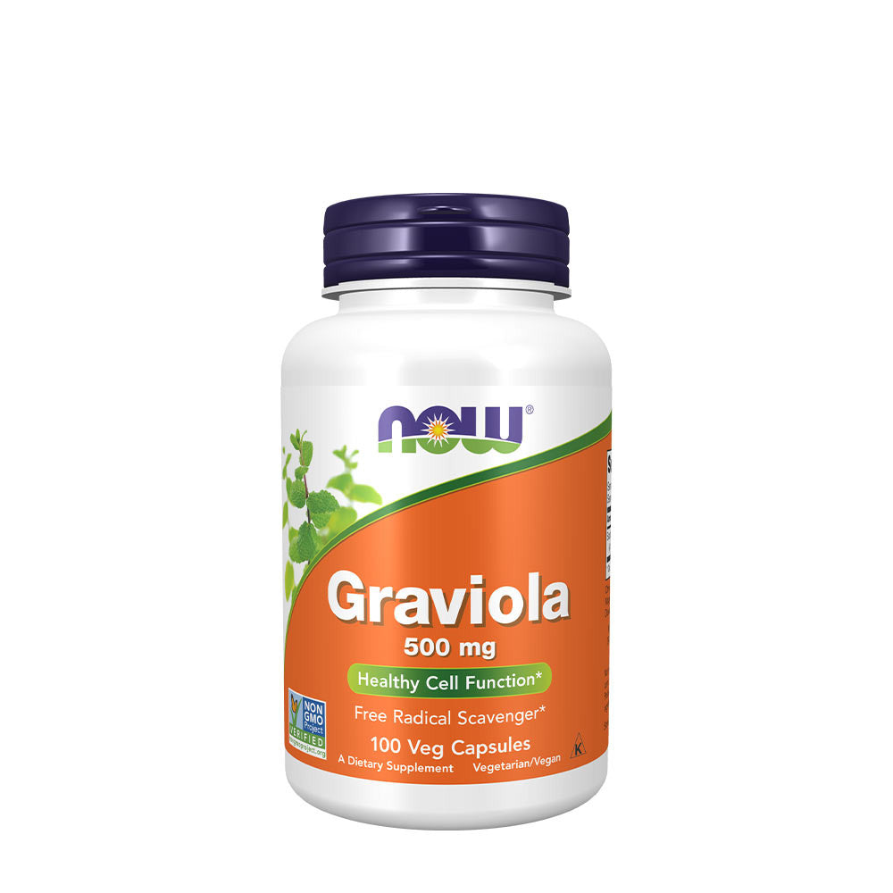 Now Foods Graviola 500 mg 100 Vcaps - 4703 - 2 Pack