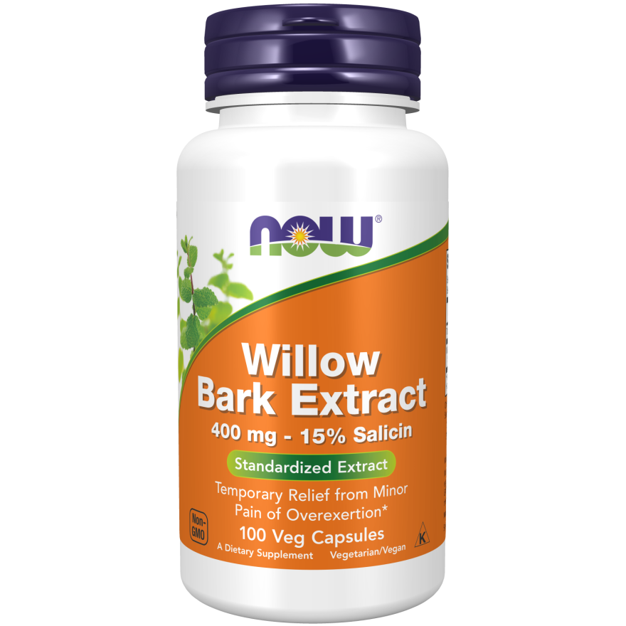 Now Foods White Willow Bark Extract 400 mg 100 Vcaps - 4775