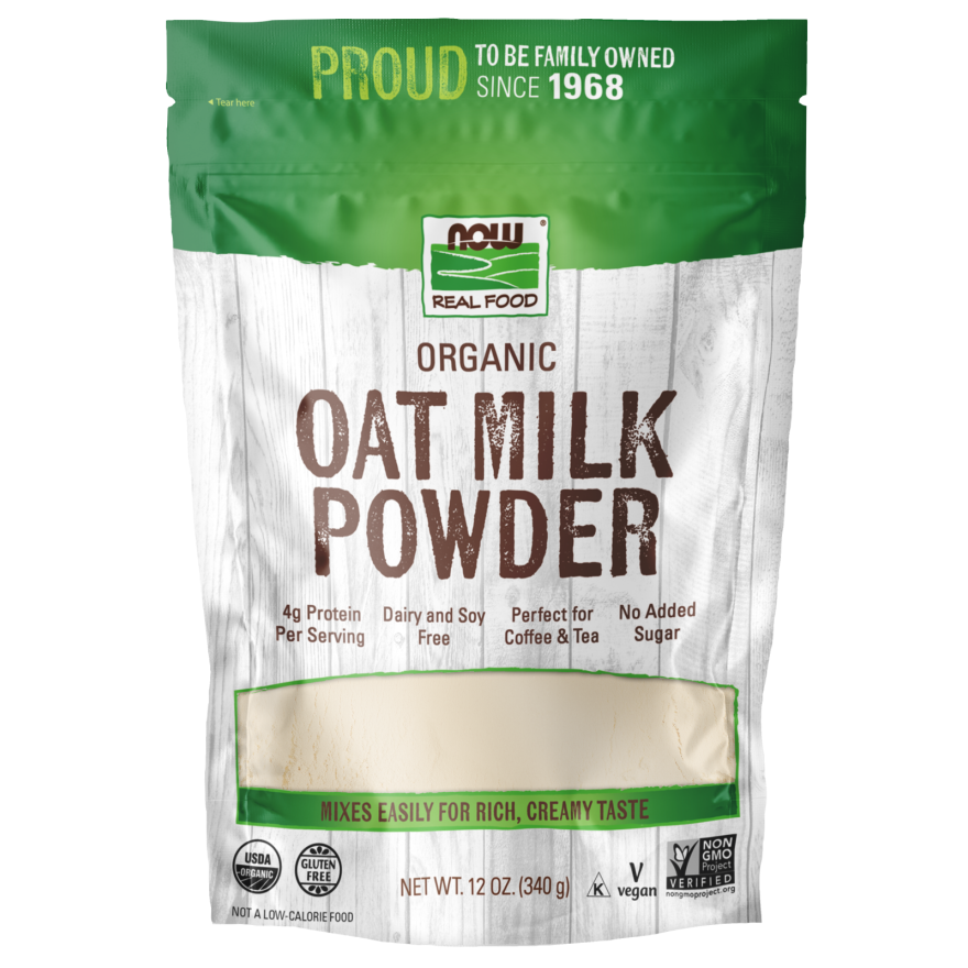 Now Food Oat Milk Powder Organic 12oz - 5834