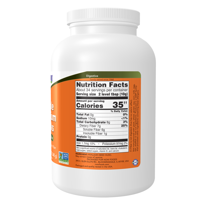 Now Foods Whole Psyllium Husks 12oz - 5980