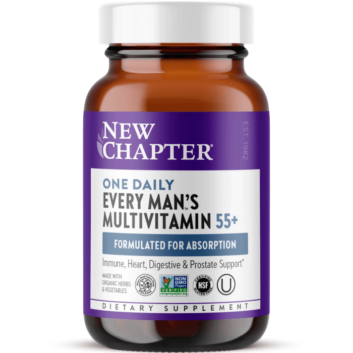 New Chapter Every Man's One Daily Multi 55+ 24 Tablets