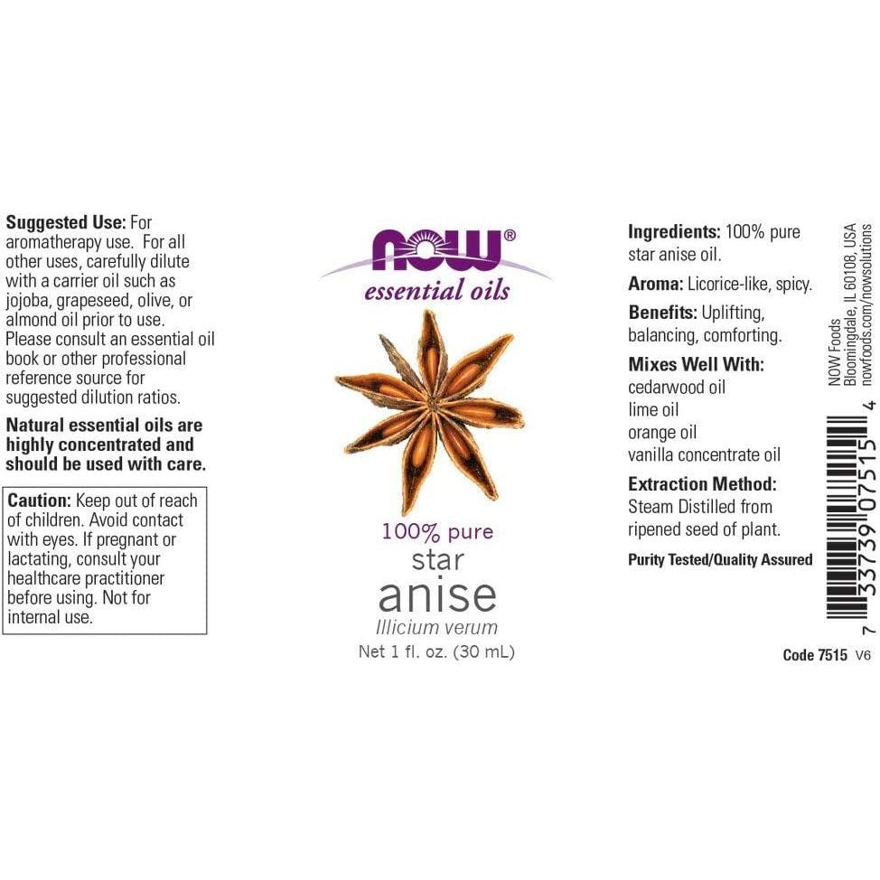 Now Essential Oils Anise 1 Oz 2 pack - 7515