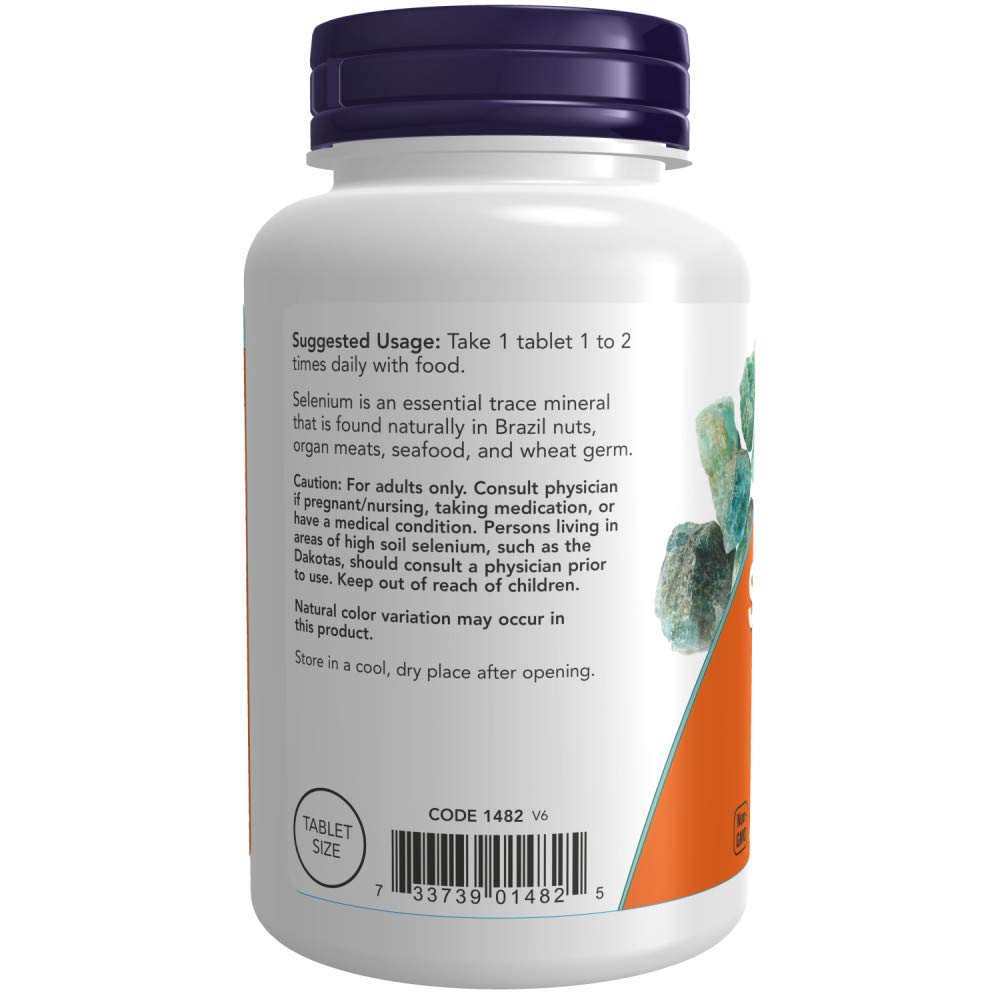 Now Foods Selenium 100 mcg 250 Tablets - 1482