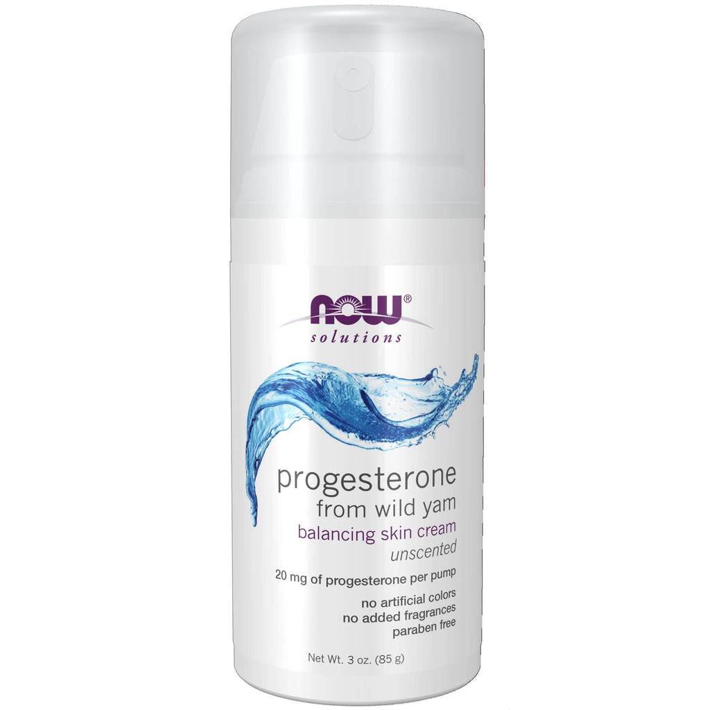 Now Solutions Natural Progesterone Balancing Skin Cream Unscented 3oz - 3338 - 5 Pack