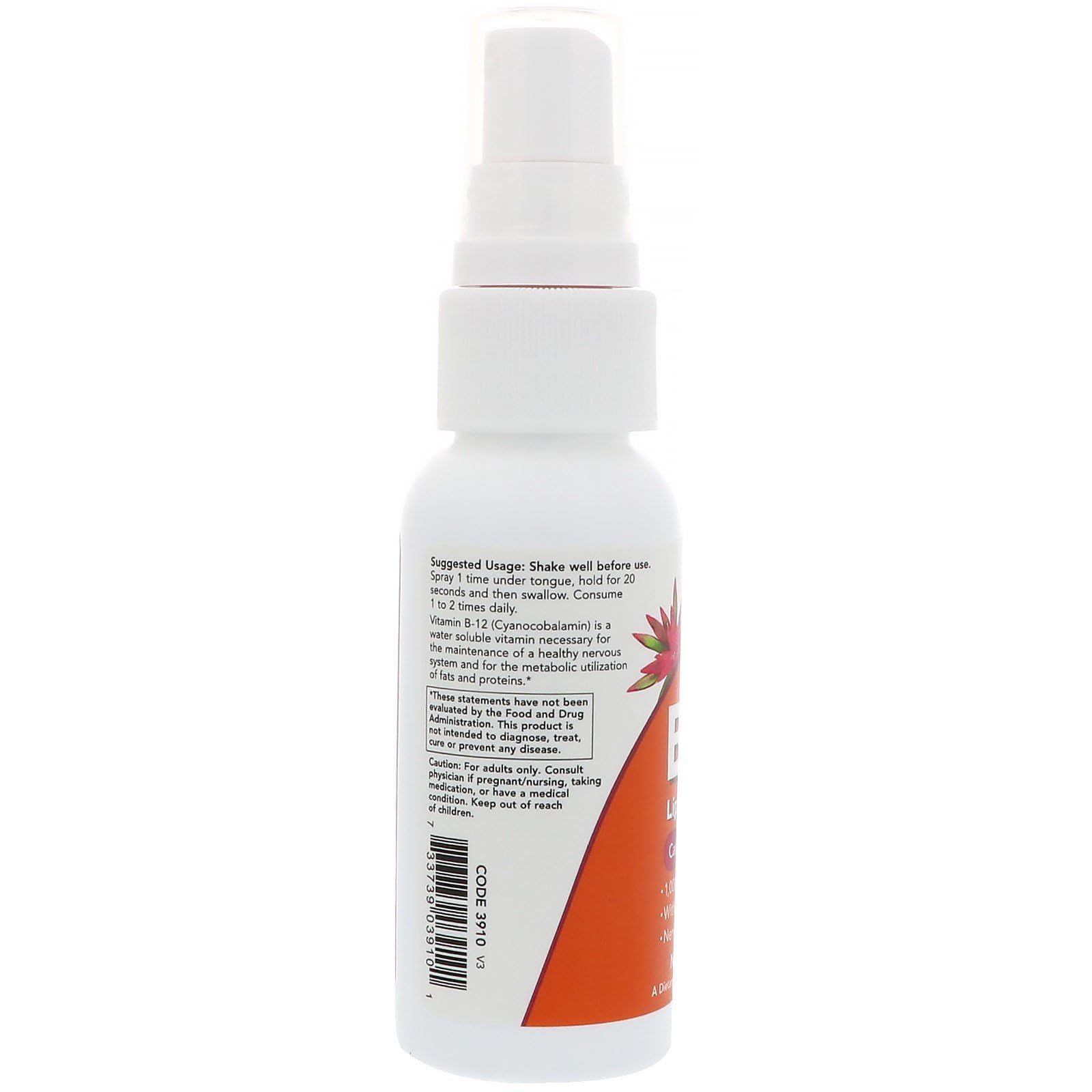Now Foods Vitamin B-12 Liposomal Spray 2oz - 3910