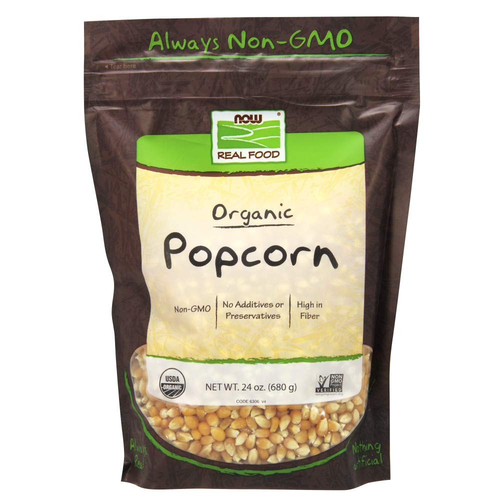 Now Real Food Popcorn Organic 24oz - 6306 - 2 Pack
