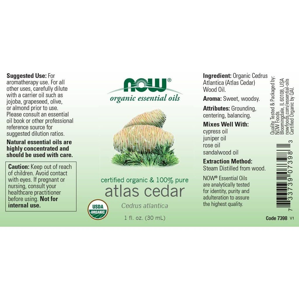 Now Essential Oils Atlas Cedar Organic 1 Ounce - 7398