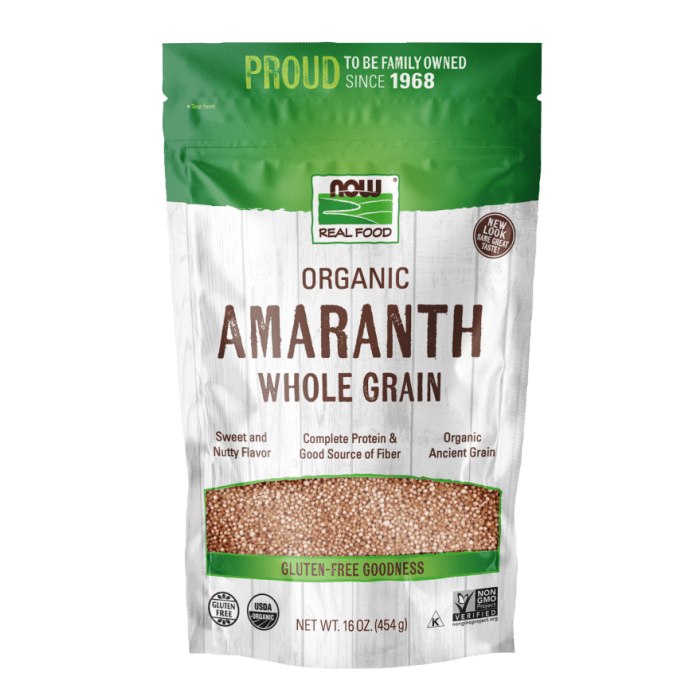 Now Living Now Amaranth Grain Organic 16oz - 6211