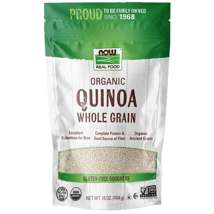 Now Real Food Quinoa Whole Grain Organic 16oz - 6311 -