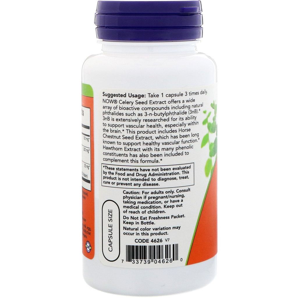 Now Foods Celery Seed Extract 60 Vcaps - 4626 - 3 Pack