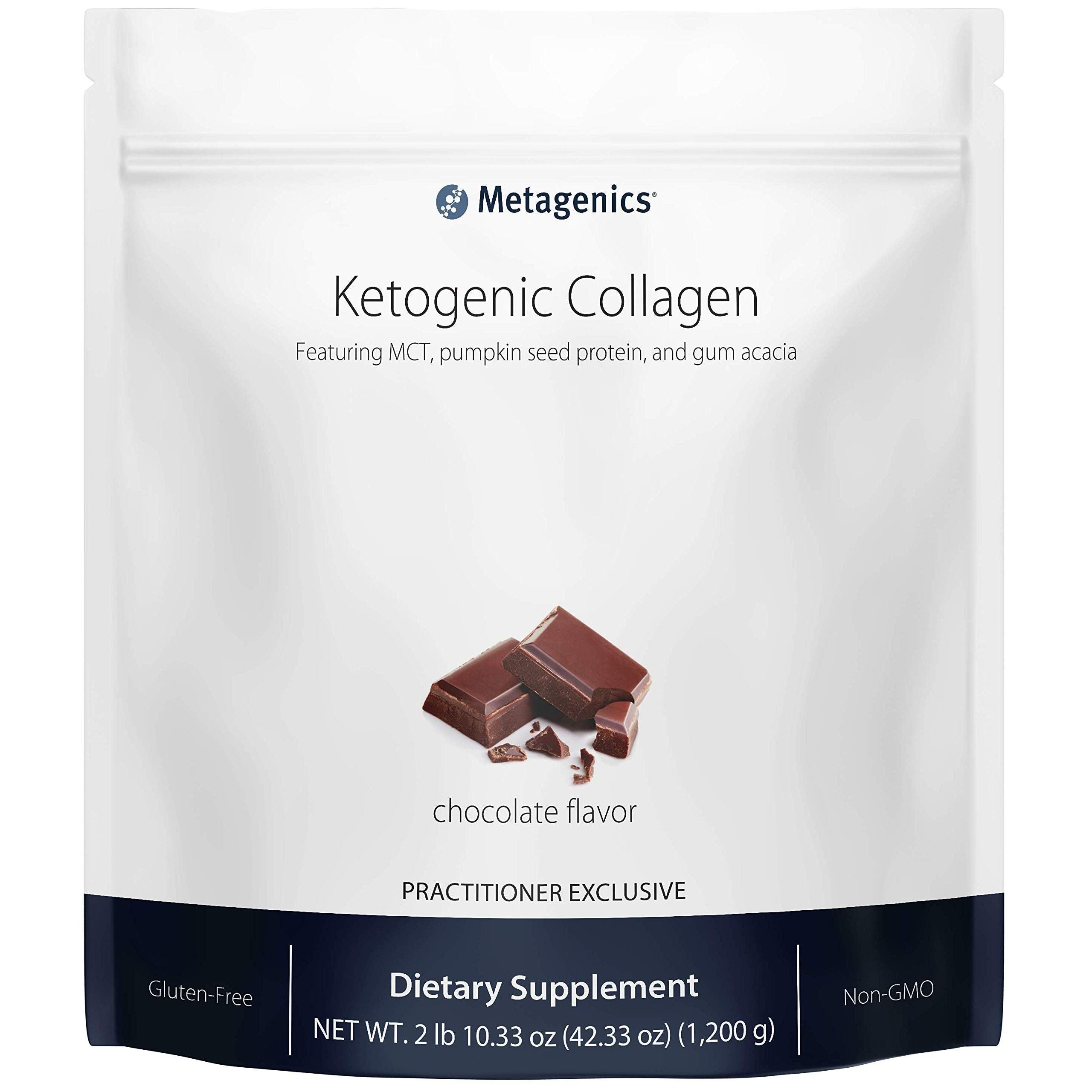 Metagenics Ketogenic Featuring MCT, Pumpkin Seed Protein, and Gum Acacia ? Chocolate Flavor, 30 Servings