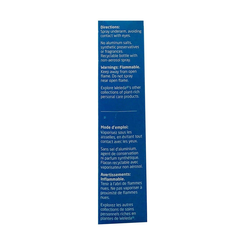 Weleda Sage Deodorant Spray 3.4 oz