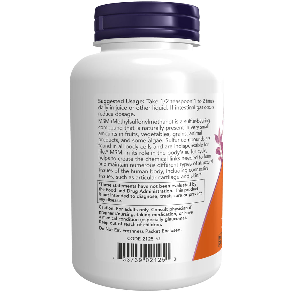 Now Foods MSM Powder 8 Ounce - 2125 - 2 Pack