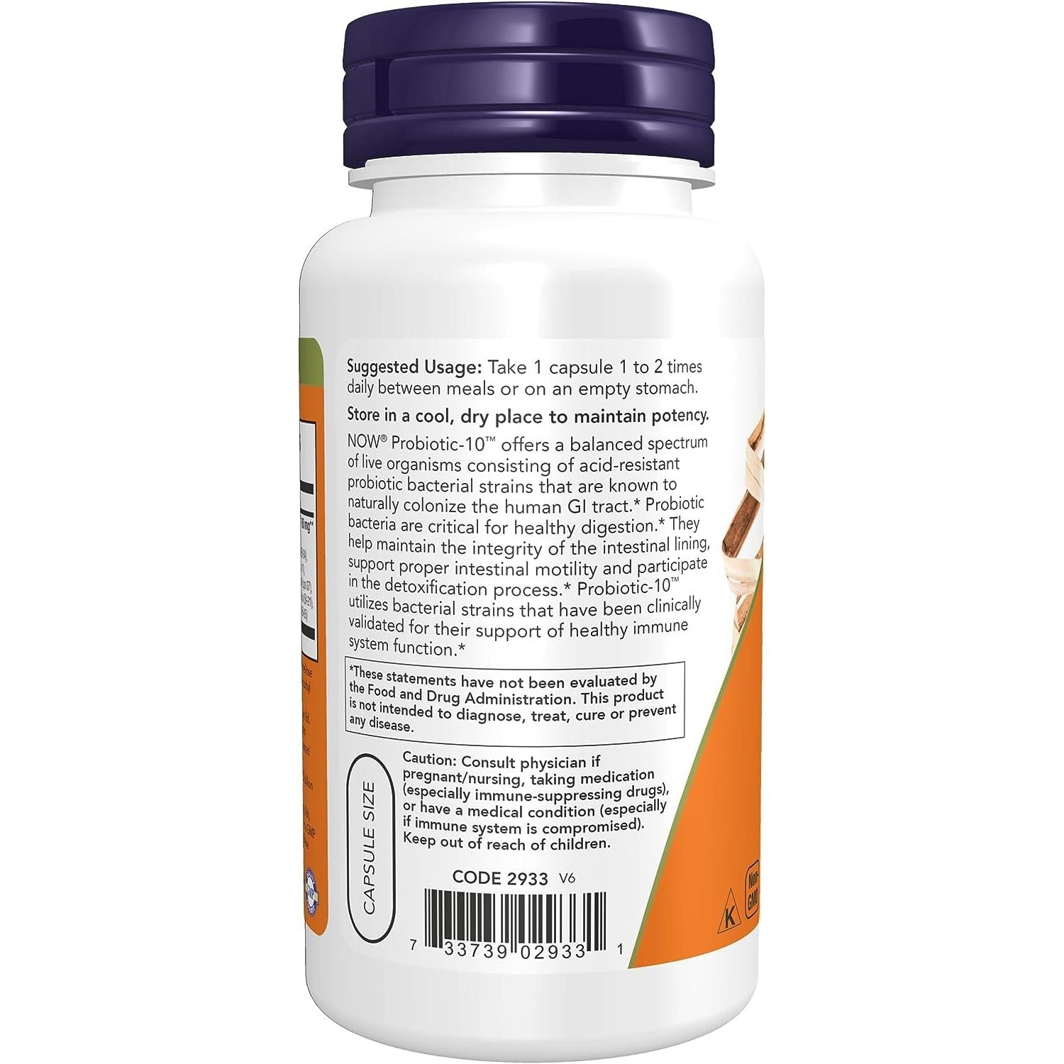 Now Foods Probiotic-10 25 Billion 100 Vcaps - 2933 - 2 Pack