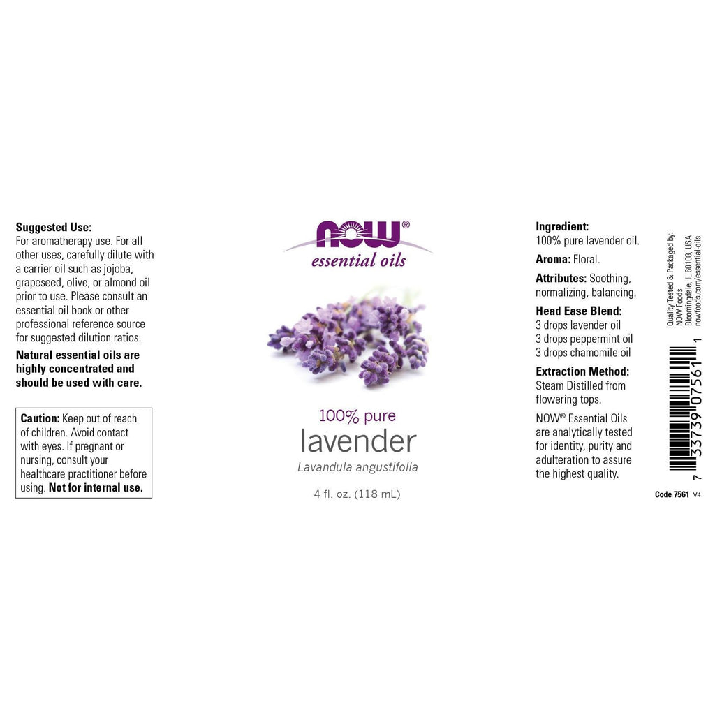Now Essential Oils Lavender Oil 4oz - 7561