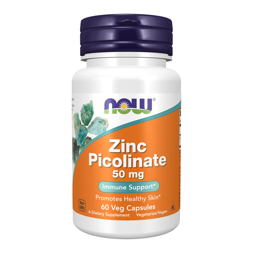 Now Foods Zinc Picolinate 50mg 60 Vcaps - 1550 - 2 Pack