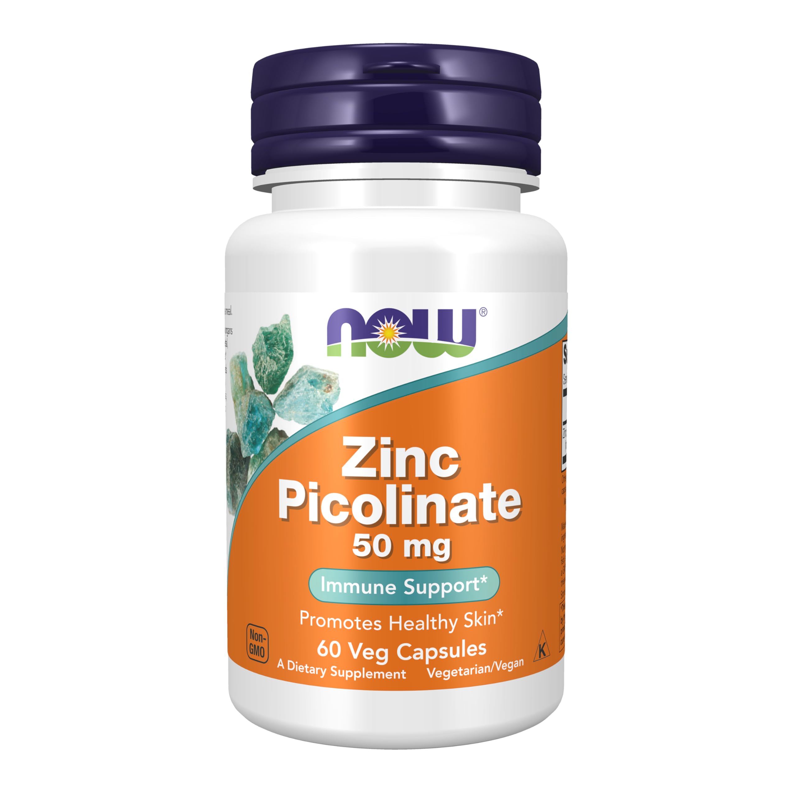 Now Foods Zinc Picolinate 50mg 60 Vcaps - 1550 - 2 Pack