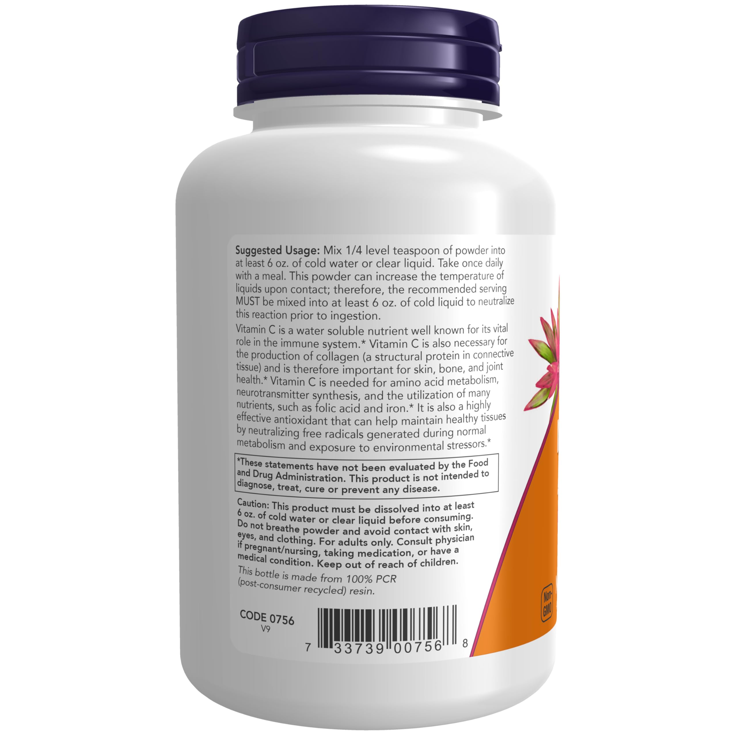 Now Foods Magnesium Ascorbate Powder 8oz - 0756 - 2 Pack