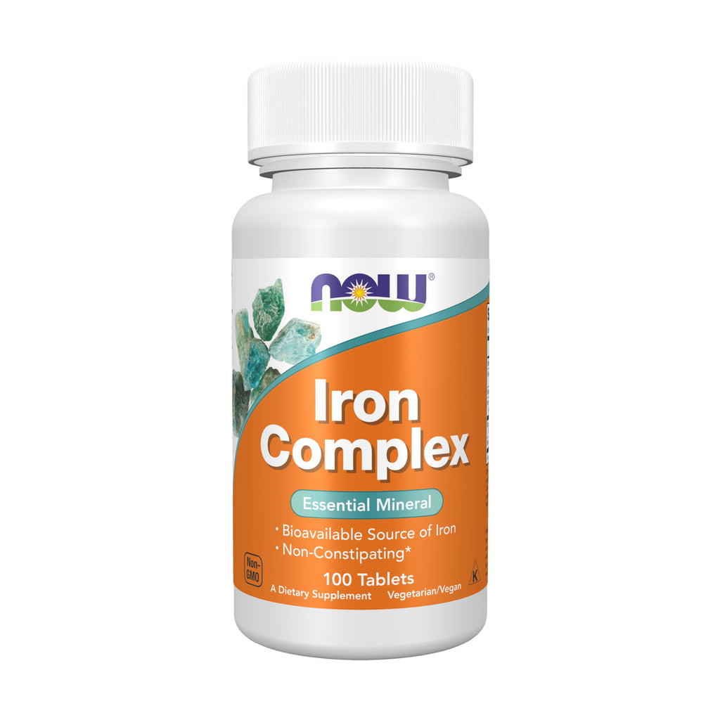 Now Foods Iron Complex Vegetarian 100 Tablets - 1440 - 3 Pack
