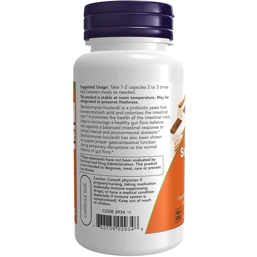 Now Foods Saccharomyces Boulardii 60 Vcaps - 2934 - 2 Pack