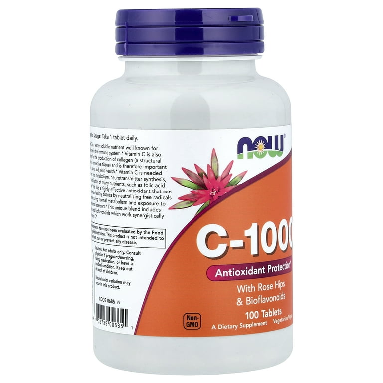 Now Foods Vitamin C-1000 100 Tablets - 0685