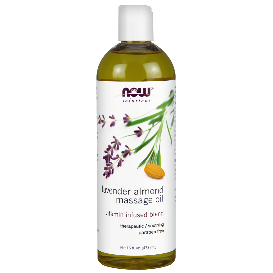 Now Solutions Lavender Almond Massage Oil 16oz - 7663