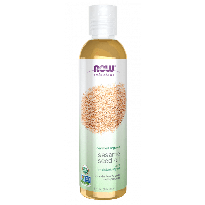 Now Solutions Sesame Seed Oil Organic 8oz - 7724