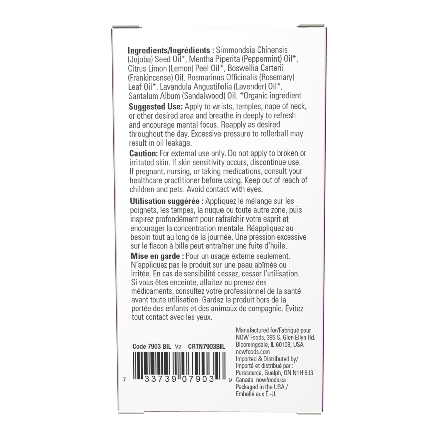 Now Essential Oils Mind That Energy Essential Oil Blend Roll-On 10ml - 7903