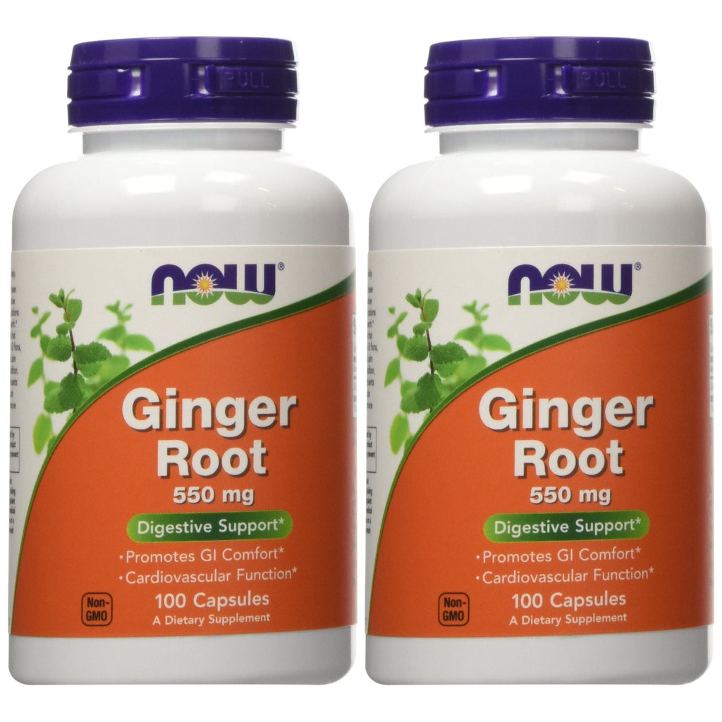 Now Foods Ginger Root 550mg 100 Vcaps - 4680 - 2 Pack
