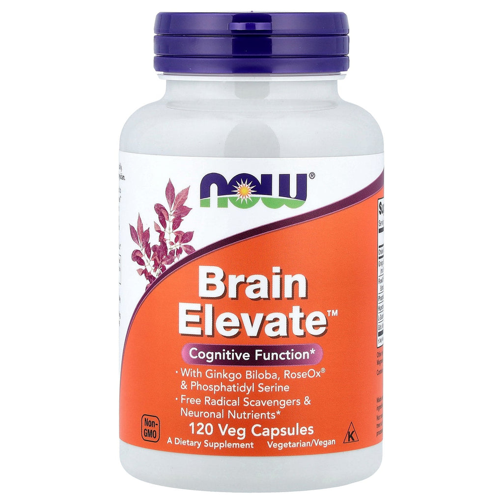 Now Foods Brain Elevate 120 VegiCaps (Pack of 2)